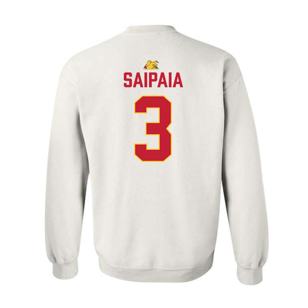 Ferris State - NCAA Football : Blaine Saipaia - 5 years National Champions Crewneck Sweatshirt-1