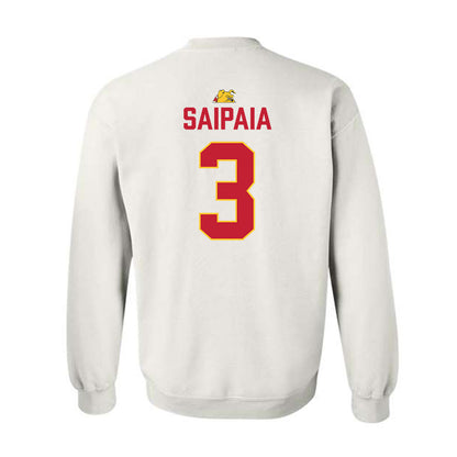 Ferris State - NCAA Football : Blaine Saipaia - 5 years National Champions Crewneck Sweatshirt-1