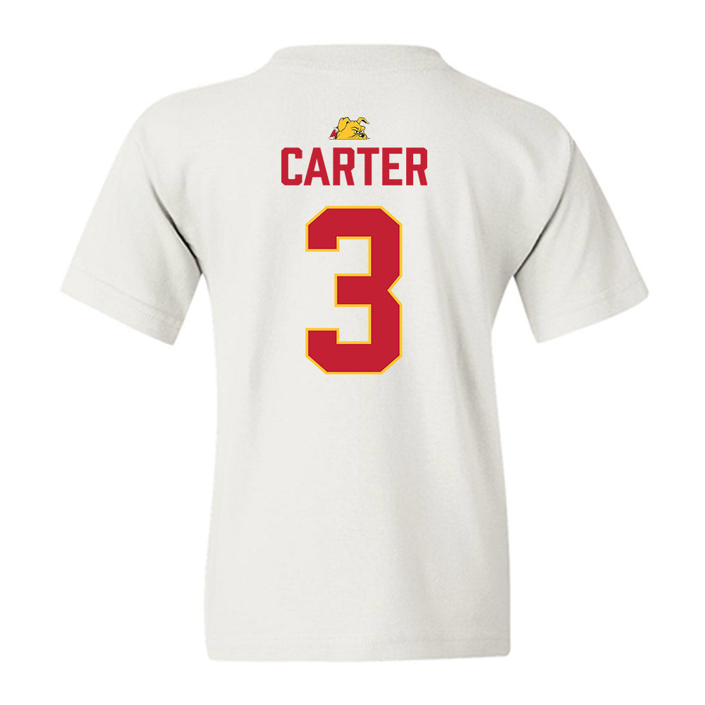 Ferris State - NCAA Football : Chase Carter - 5 years National Champions Youth T-Shirt-1