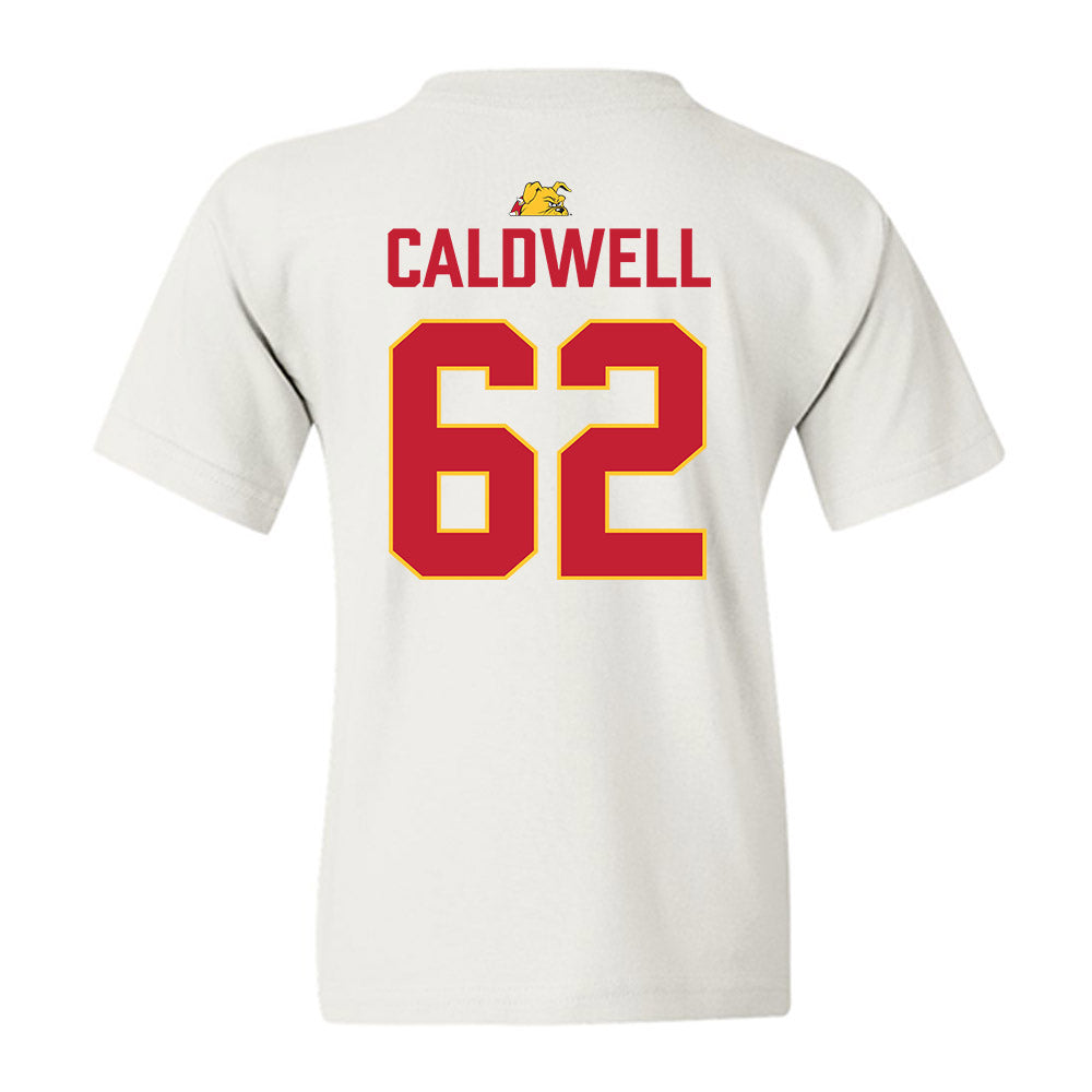 Ferris State - NCAA Football : Kaharri Caldwell - 5 years National Champions Youth T-Shirt-1