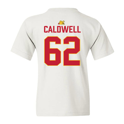 Ferris State - NCAA Football : Kaharri Caldwell - 5 years National Champions Youth T-Shirt-1