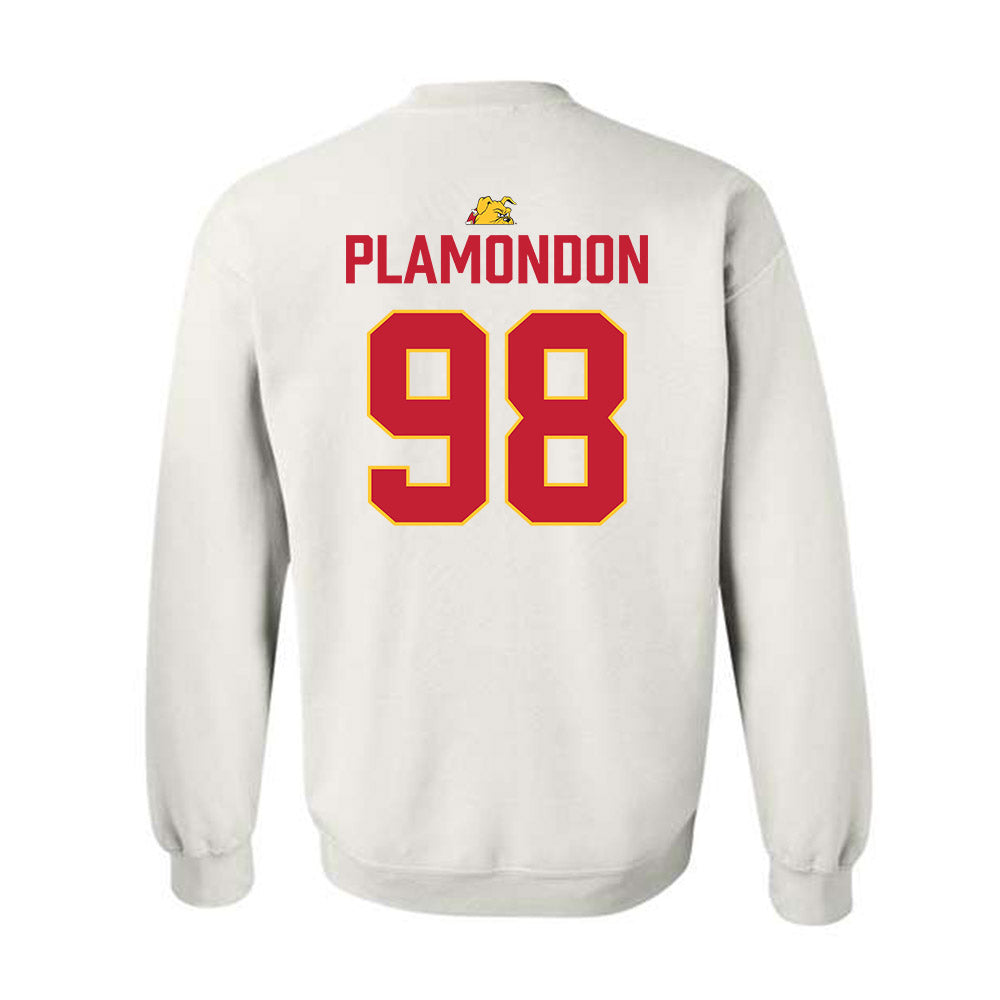 Ferris State - NCAA Football : Jake Plamondon - 5 years National Champions Crewneck Sweatshirt-1