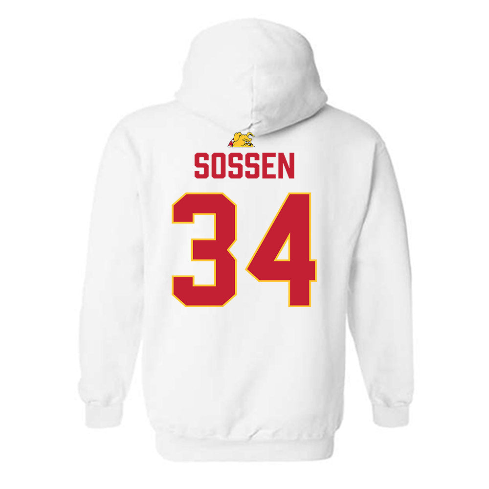 Ferris State - NCAA Football : Ethan Sossen - 5 years National Champions Hooded Sweatshirt-1