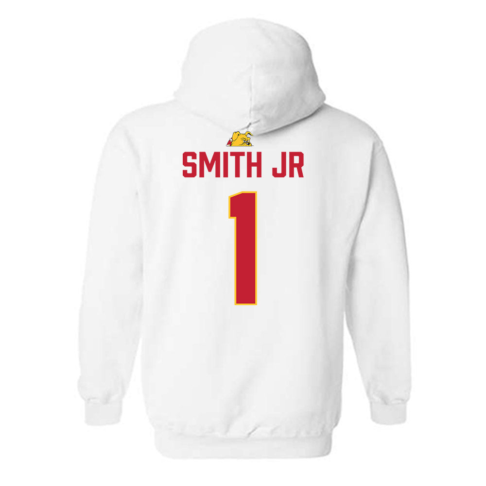 Ferris State - NCAA Football : Lento Smith Jr - 5 years National Champions Hooded Sweatshirt-1