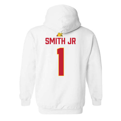 Ferris State - NCAA Football : Lento Smith Jr - 5 years National Champions Hooded Sweatshirt-1