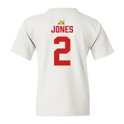 Ferris State - NCAA Football : Daviere Jones - 5 years National Champions Youth T-Shirt-1