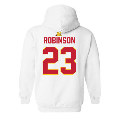 Ferris State - NCAA Football : James Robinson - 5 years National Champions Hooded Sweatshirt-1