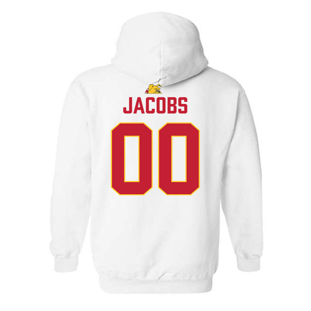 Ferris State - NCAA Football : Tre'vareiez Jacobs - 5 years National Champions Hooded Sweatshirt-1