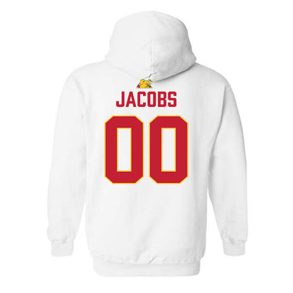 Ferris State - NCAA Football : Tre'vareiez Jacobs - 5 years National Champions Hooded Sweatshirt-1