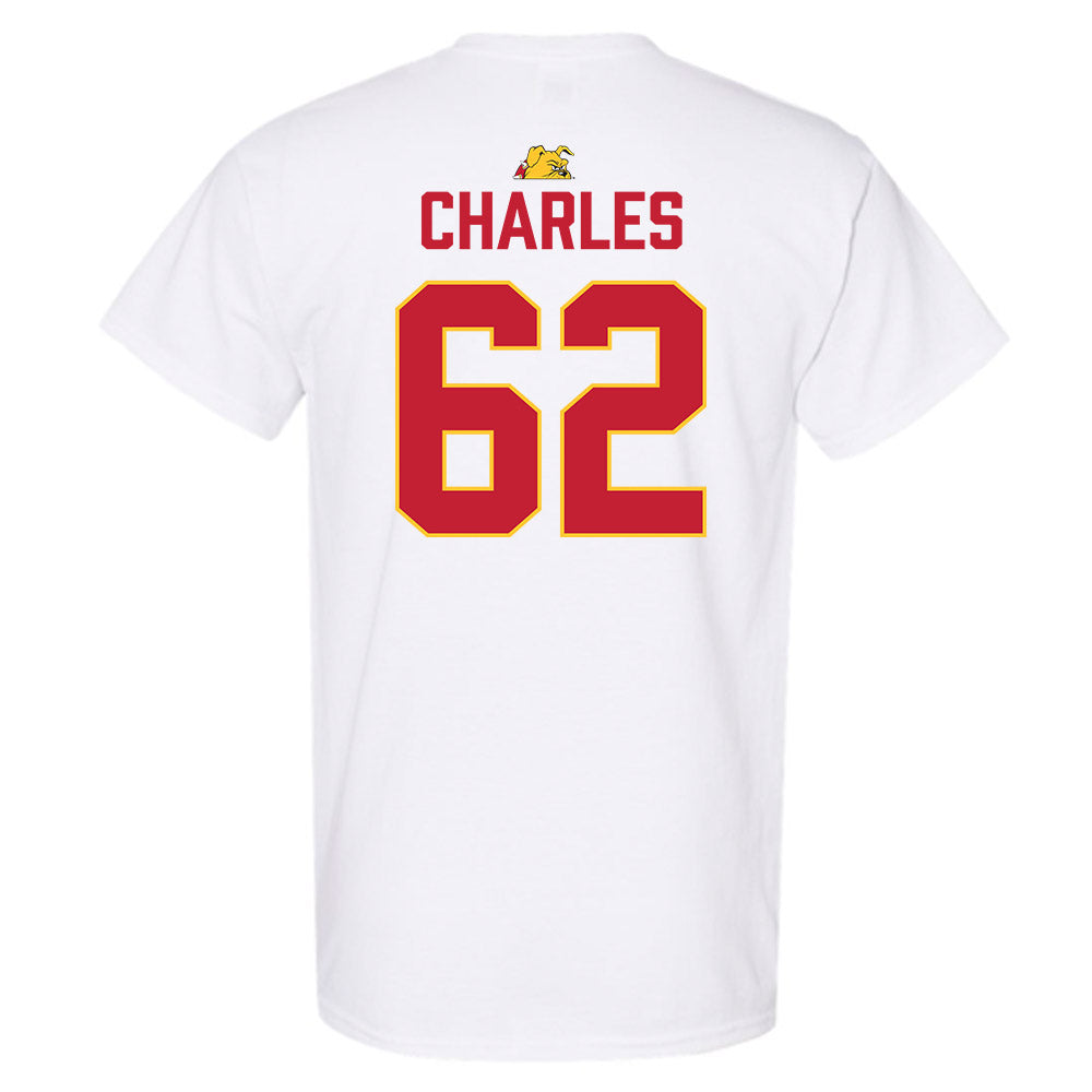 Ferris State - NCAA Football : Martaz Charles - 5 years National Champions T-Shirt-1