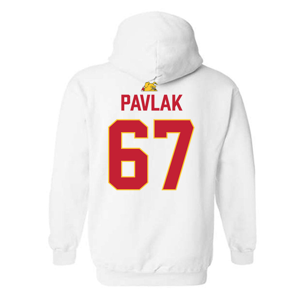 Ferris State - NCAA Football : Avery Pavlak - 5 years National Champions Hooded Sweatshirt-1