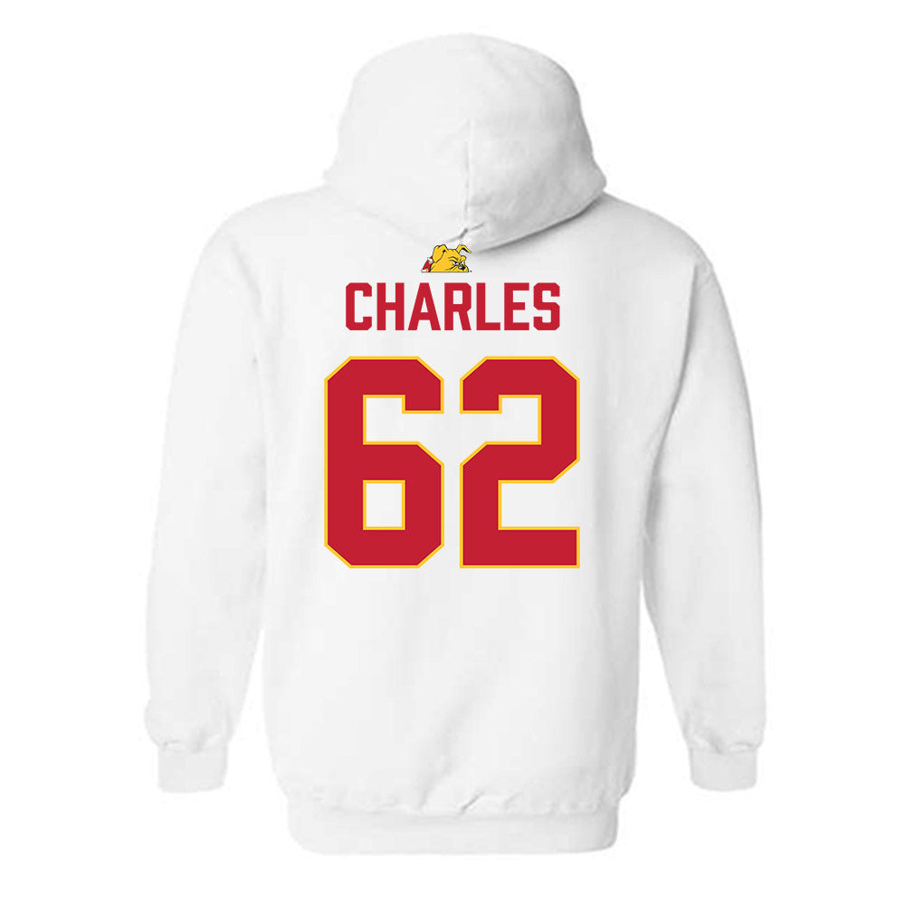 Ferris State - NCAA Football : Martaz Charles - 5 years National Champions Hooded Sweatshirt-1
