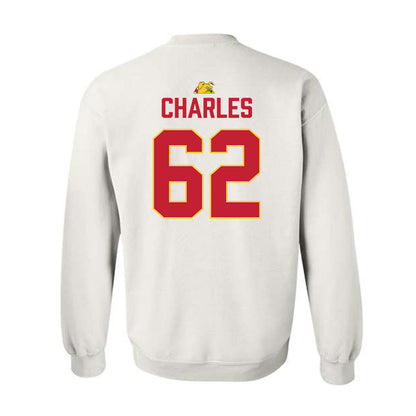 Ferris State - NCAA Football : Martaz Charles - 5 years National Champions Crewneck Sweatshirt-1