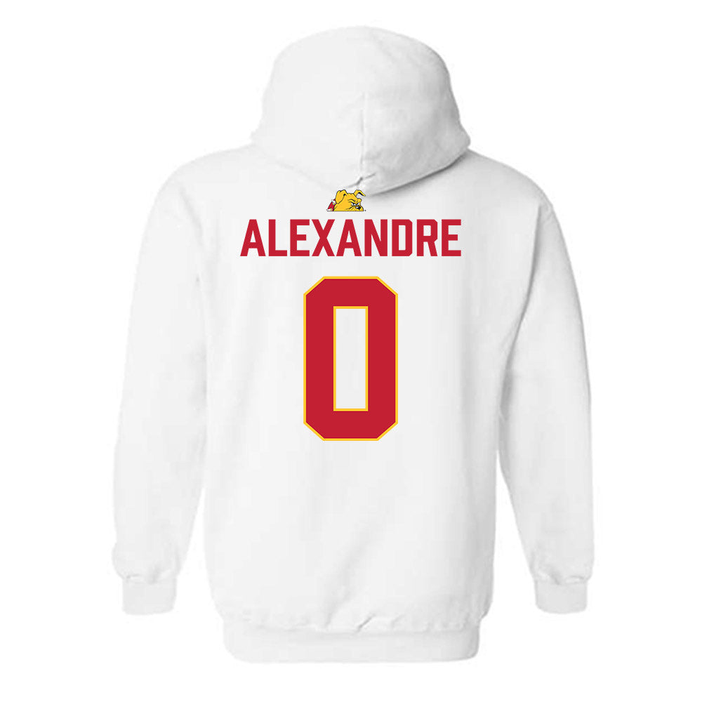 Ferris State - NCAA Football : Jacarvis Alexandre - 5 years National Champions Hooded Sweatshirt-1