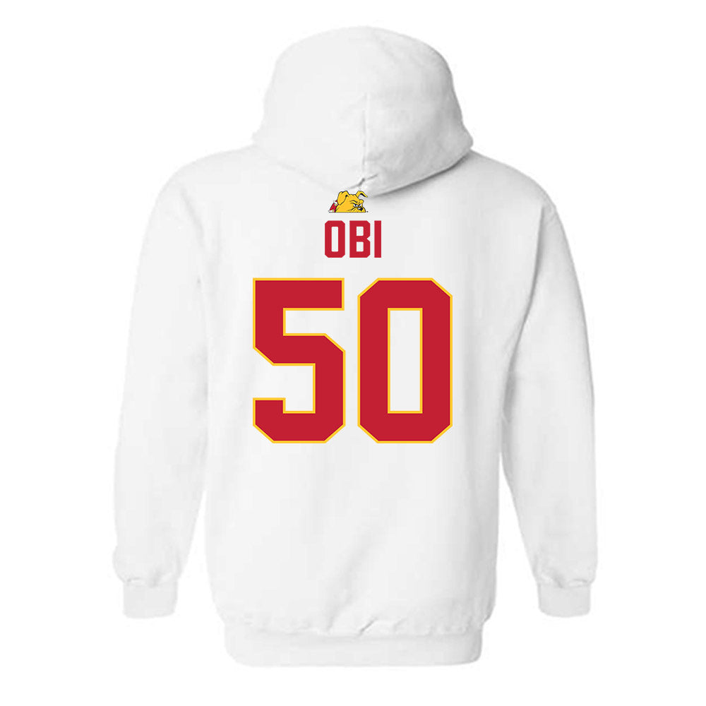 Ferris State - NCAA Football : Chimdindu Obi - 5 years National Champions Hooded Sweatshirt-1
