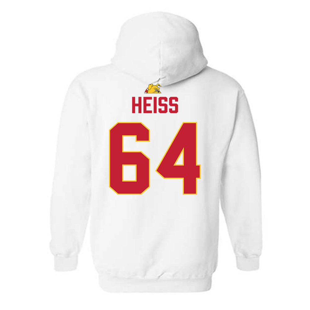Ferris State - NCAA Football : Cameron Heiss - 5 years National Champions Hooded Sweatshirt-1