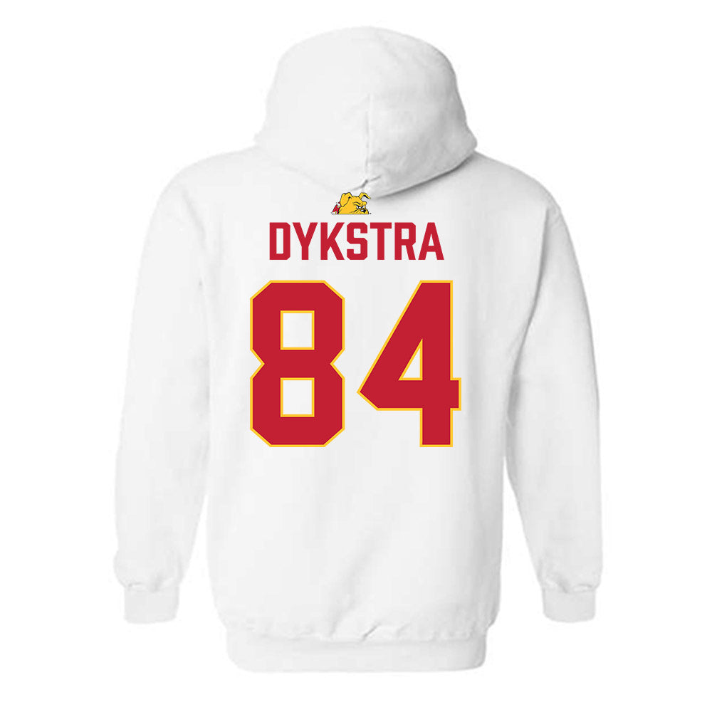 Ferris State - NCAA Football : Mason Dykstra - 5 years National Champions Hooded Sweatshirt-1