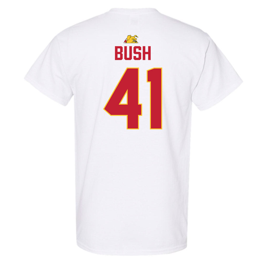 Ferris State - NCAA Football : Michael Bush - 5 years National Champions T-Shirt-1