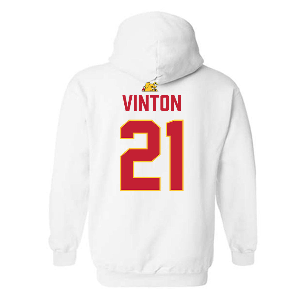 Ferris State - NCAA Football : Jaylen Vinton - 5 years National Champions Hooded Sweatshirt-1