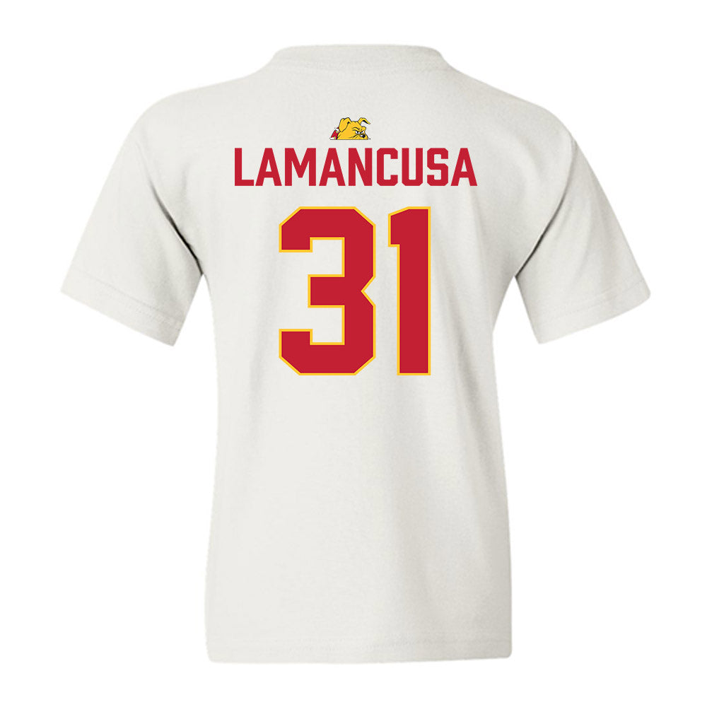 Ferris State - NCAA Football : Jack Lamancusa - 5 years National Champions Youth T-Shirt-1