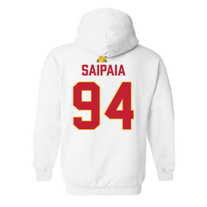 Ferris State - NCAA Football : Sio Saipaia - 5 years National Champions Hooded Sweatshirt-1