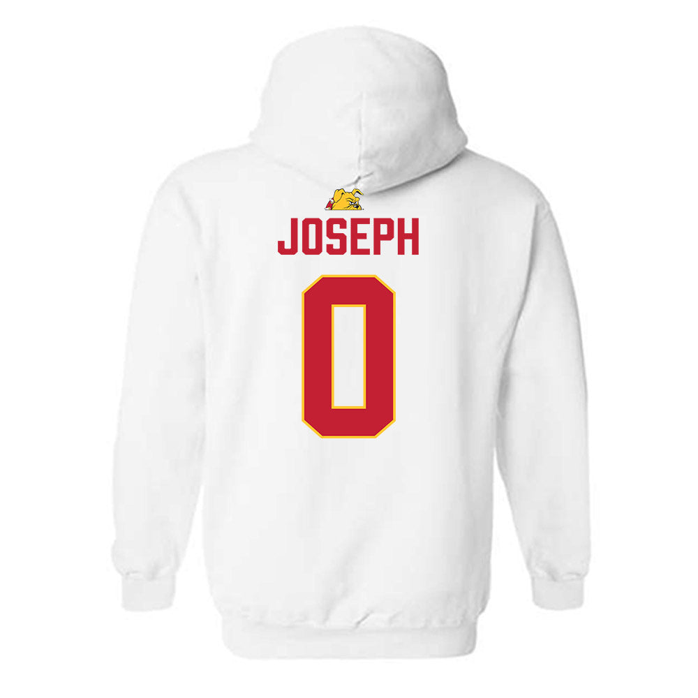Ferris State - NCAA Football : tez joseph - 5 years National Champions Hooded Sweatshirt-1