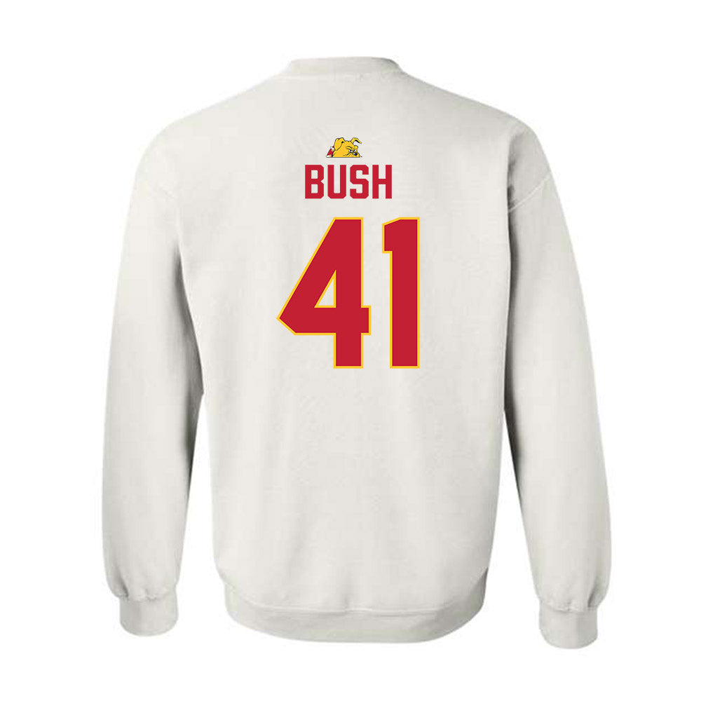 Ferris State - NCAA Football : Michael Bush - 5 years National Champions Crewneck Sweatshirt-1