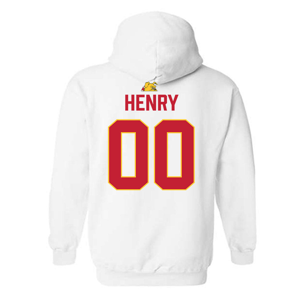 Ferris State - NCAA Football : Harkym Henry - 5 years National Champions Hooded Sweatshirt-1