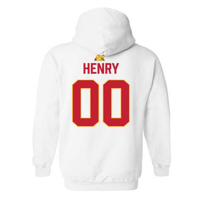 Ferris State - NCAA Football : Harkym Henry - 5 years National Champions Hooded Sweatshirt-1