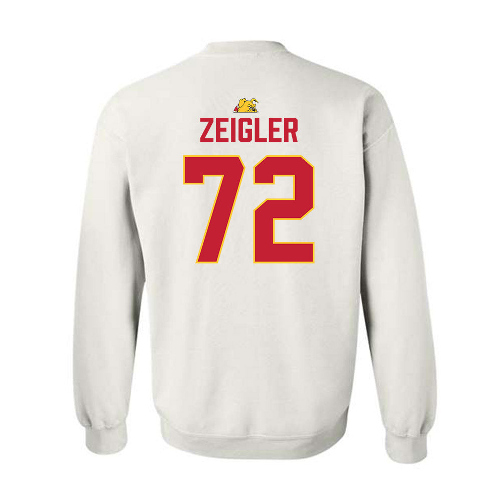 Ferris State - NCAA Football : Jaden Zeigler - 5 years National Champions Crewneck Sweatshirt-1