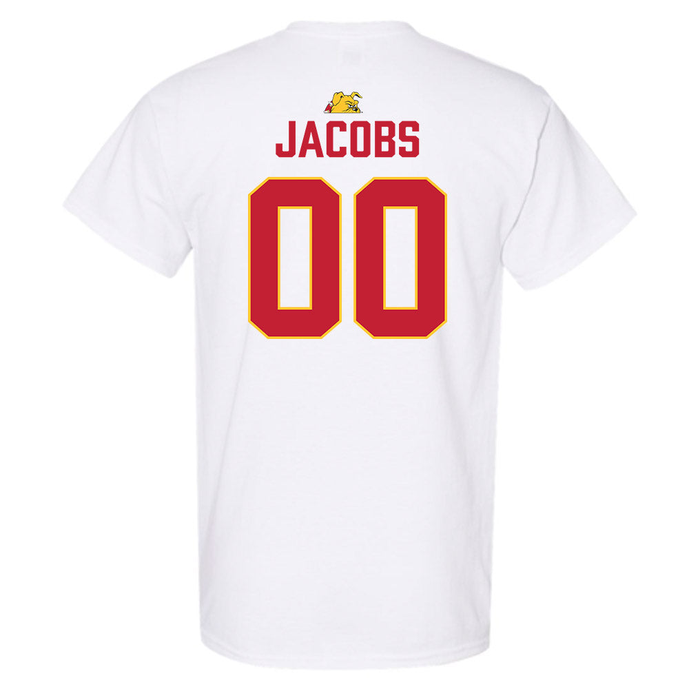 Ferris State - NCAA Football : Tre'vareiez Jacobs - 5 years National Champions T-Shirt-1