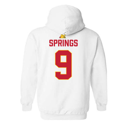 Ferris State - NCAA Football : Alex Springs - 5 years National Champions Hooded Sweatshirt-1