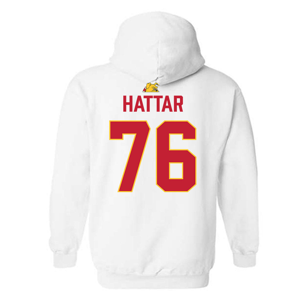 Ferris State - NCAA Football : Lawrence Hattar - 5 years National Champions Hooded Sweatshirt-1