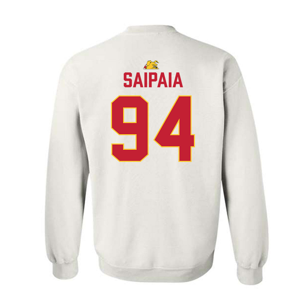 Ferris State - NCAA Football : Sio Saipaia - 5 years National Champions Crewneck Sweatshirt-1