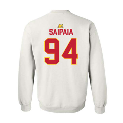 Ferris State - NCAA Football : Sio Saipaia - 5 years National Champions Crewneck Sweatshirt-1