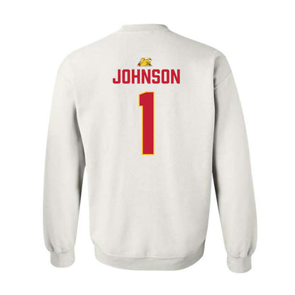 Ferris State - NCAA Football : Jalen Johnson - 5 years National Champions Crewneck Sweatshirt-1