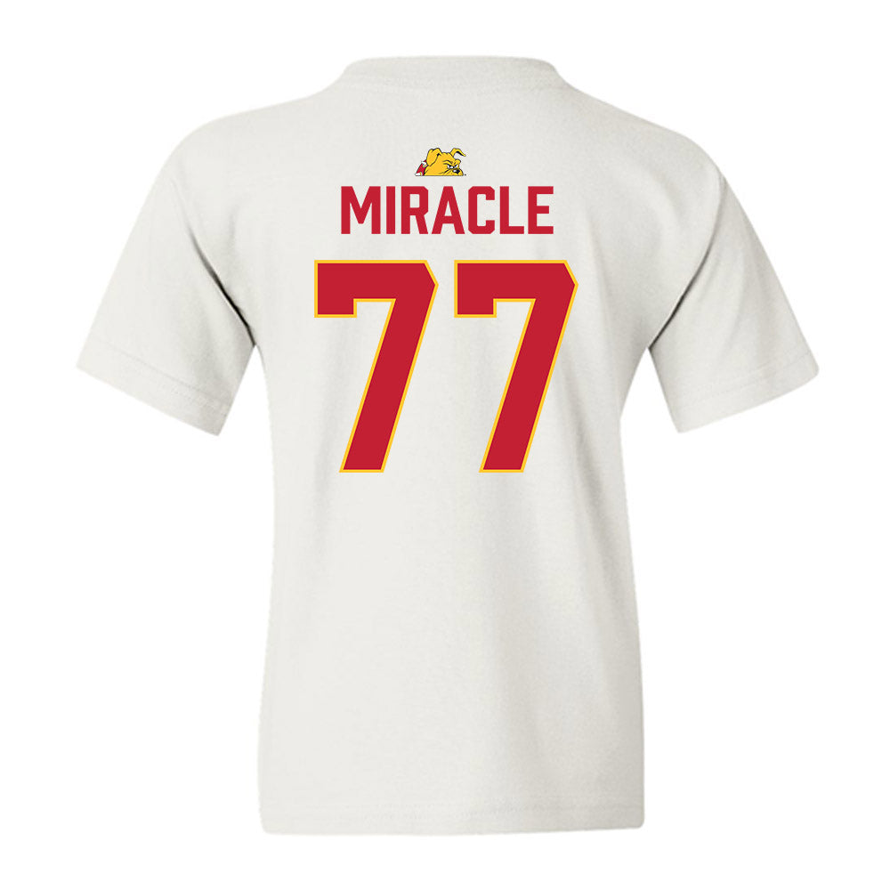 Ferris State - NCAA Football : Travis Miracle - 5 years National Champions Youth T-Shirt-1
