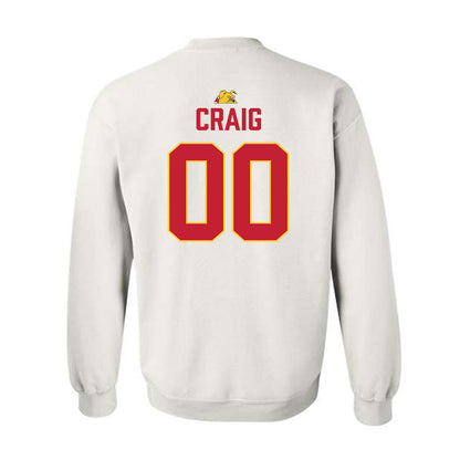 Ferris State - NCAA Football : Theotis Craig - 5 years National Champions Crewneck Sweatshirt-1