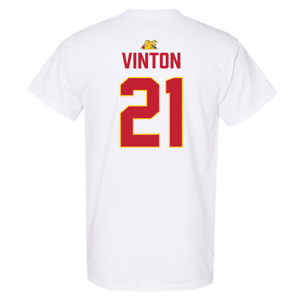 Ferris State - NCAA Football : Jaylen Vinton - 5 years National Champions T-Shirt-1