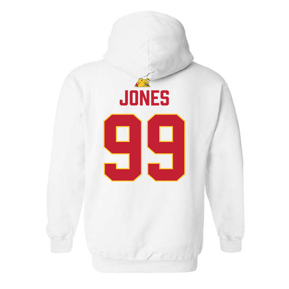 Ferris State - NCAA Football : markee jones - 5 years National Champions Hooded Sweatshirt-1