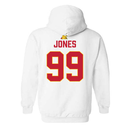 Ferris State - NCAA Football : markee jones - 5 years National Champions Hooded Sweatshirt-1