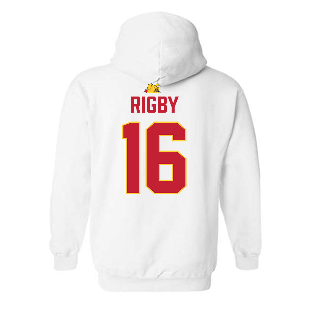 Ferris State - NCAA Football : Tre Rigby - 5 years National Champions Hooded Sweatshirt-1