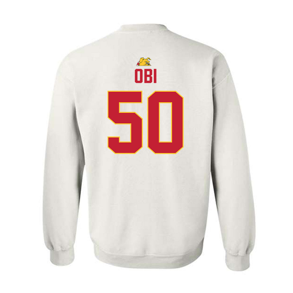 Ferris State - NCAA Football : Chimdindu Obi - 5 years National Champions Crewneck Sweatshirt-1