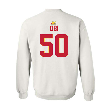 Ferris State - NCAA Football : Chimdindu Obi - 5 years National Champions Crewneck Sweatshirt-1