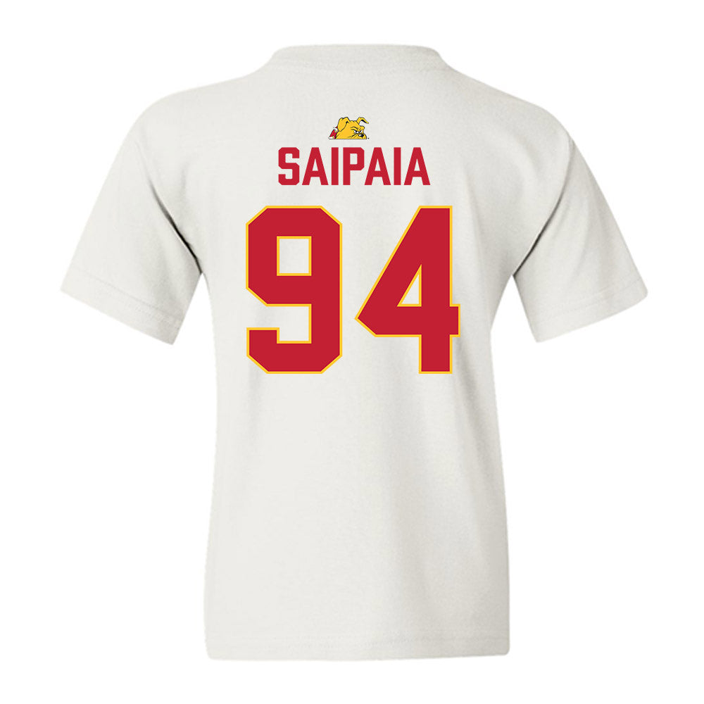 Ferris State - NCAA Football : Sio Saipaia - 5 years National Champions Youth T-Shirt-1