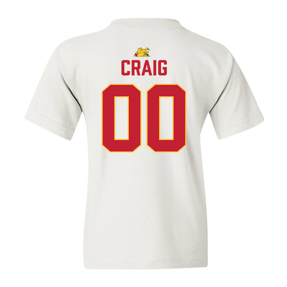 Ferris State - NCAA Football : Theotis Craig - 5 years National Champions Youth T-Shirt-1