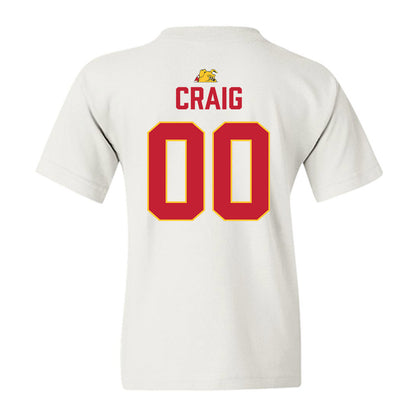 Ferris State - NCAA Football : Theotis Craig - 5 years National Champions Youth T-Shirt-1