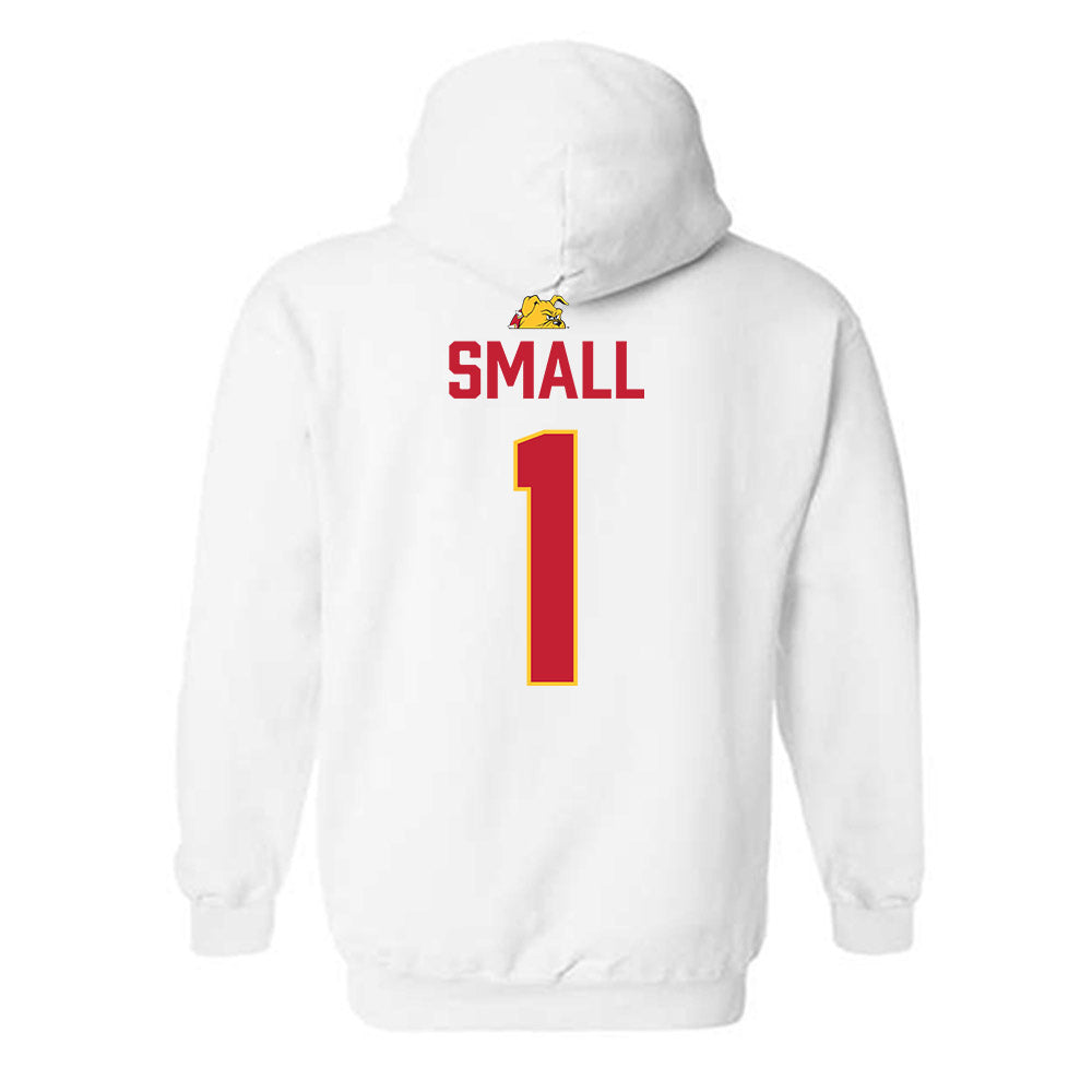 Ferris State - NCAA Football : Deion Small - 5 years National Champions Hooded Sweatshirt-1