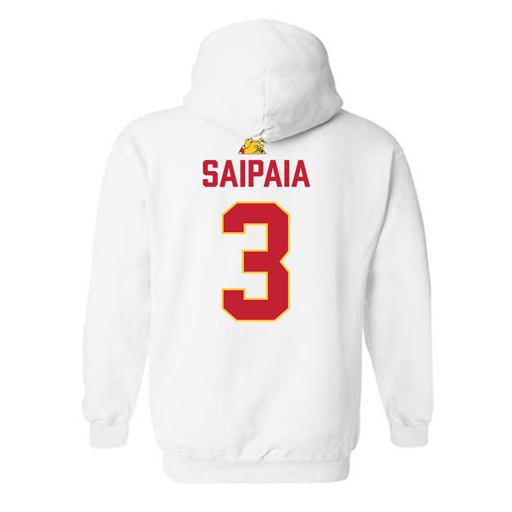 Ferris State - NCAA Football : Blaine Saipaia - 5 years National Champions Hooded Sweatshirt-1