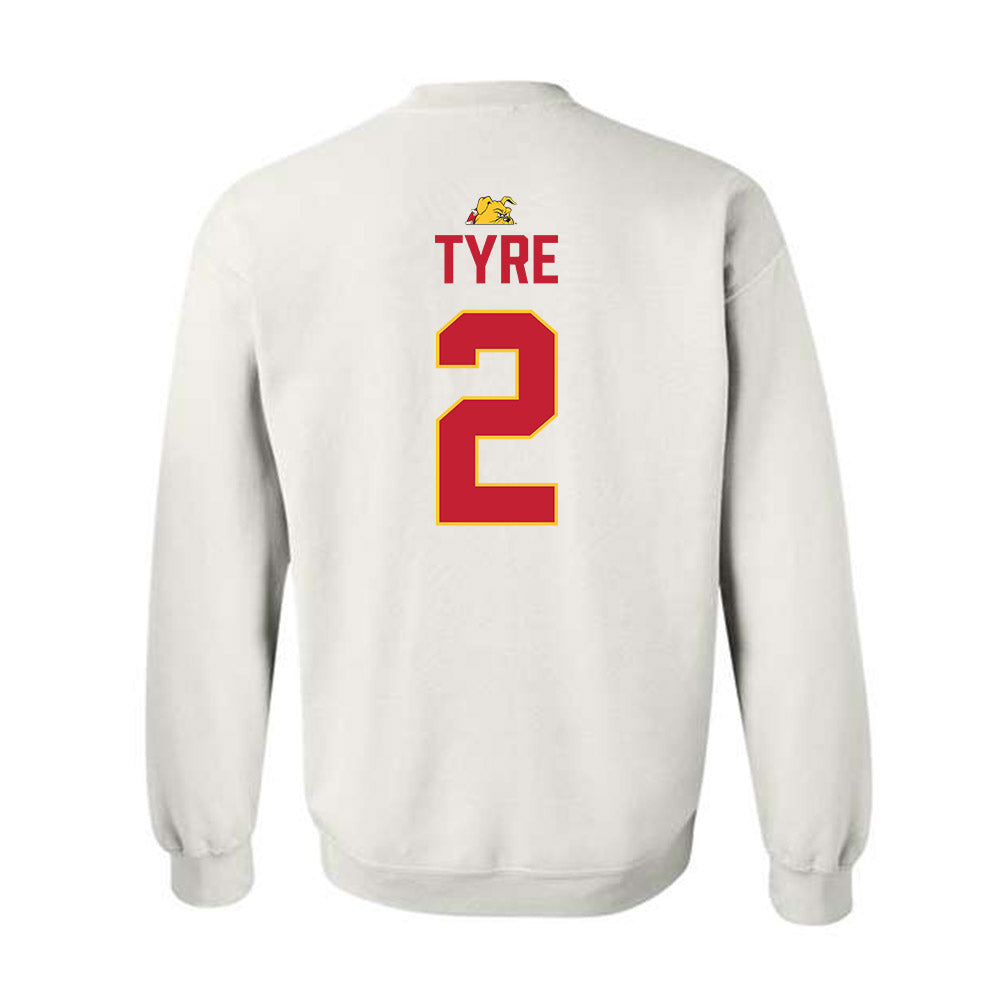Ferris State - NCAA Football : Kelby Tyre - 5 years National Champions Crewneck Sweatshirt-1
